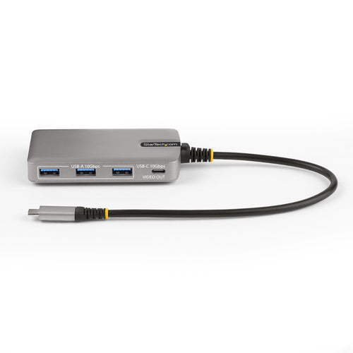 StarTech.com Hub Ladrón USB-C de 4 Puertos con Modo Alt de DP para USB-C y Salida de Vídeo de 4K 60Hz - 3x USB-A - 1x US