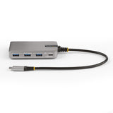 StarTech.com Hub Ladrón USB-C de 4 Puertos con Modo Alt de DP para USB-C y Salida de Vídeo de 4K 60Hz - 3x USB-A - 1x US