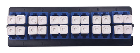 LinkedPRO LP-FO-LC-D12-SM adaptador de fibra óptica 1 pieza(s) Negro, Azul, Blanco