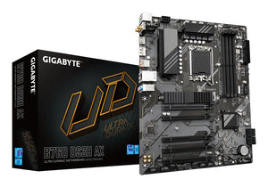 GIGABYTE B760 DS3H AX Placa Base - Compatible con procesadores Intel Core de 14ª generación, VRM digital de 8+2+1 fases, hasta 7600MHz DDR5 (OC), 2x PCIe 4.0 M.2, Wi-Fi 6E, LAN GbE, USB 3.2 Gen 2x2 placas base Intel LGA 1700 LGA 1700 DDR5-SDRAM