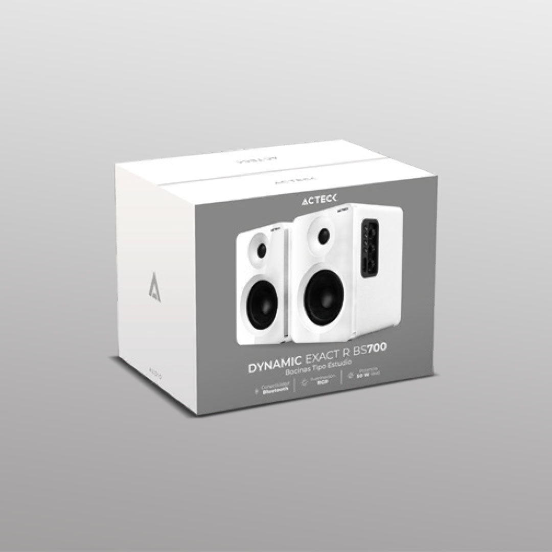 Acteck Dynamic Exact R BS700 De 1 vía Blanco Inalámbrico y alámbrico 50 W, 2.0 canales, 6000 - 18000 Hz