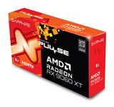 Sapphire PULSE AMD Radeon RX 9060 XT 8GB GPU GDDR6, 128 Bit, 7680 x 4320 Pixeles, PCI Express x16 5.0