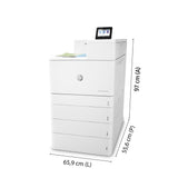 HP Color LaserJet Enterprise LaserJet Enterprise M856dn Color Impresora, Solo Ethernet; A doble cara Impresora Laser WiFi Blanco
