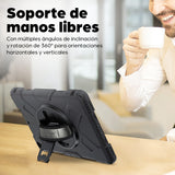 Manhattan 996501 fundas para tablets iPad 10.2" (8th + 9th generation) 25,9 cm (10.2") Carcasa rígida Negro