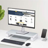 StarTech.com Soporte Elevador Ergonómico para Portátil o Monitor de Sobremesa - 15kg de Capacidad - 9cm de Altura Fija -