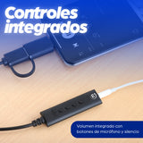 Manhattan 153560 divisores de audio USB-C & USB-A USB-A & 3.5 mm Macho Hembra
