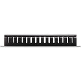 StarTech.com Panel Canaleta 1U de Gestión de Cables para Rack de Conductos Horizontales con Tapa - Conducto de Cables pa