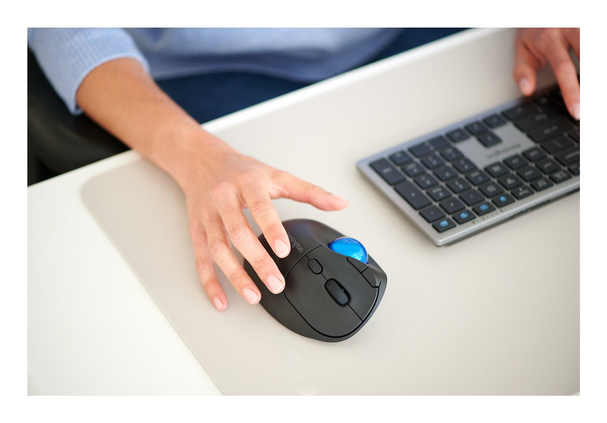 Kensington Trackball Pro Fit Ergo TB450 Ratón Inalámbrico RF Wireless + Bluetooth Si 3,4 mm