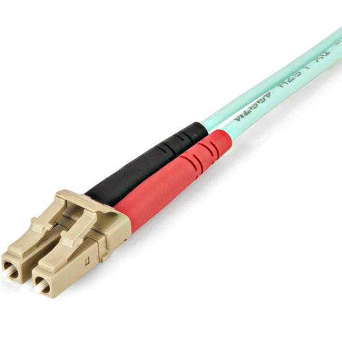 StarTech.com Cable de 2m de Fibra Óptica Multimodo LC/UPC a LC/UPC OM4 - 50/125µm - Fibra LOMMF/VCSEL - Redes de 100G - 