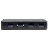 StarTech.com Concentrador USB 3.0 de 4 Puertos - 5Gbps - Ladrón con Puertos de Carga y Sincronización - Hub con 1 Puerto de 2,4A hubs de interfaz USB 3.2 Gen 1 (3.1 Gen 1) Type-B USB 3.2 Gen 1 (3.1 Gen 1) Type-A 5 5