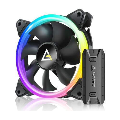 Antec Neon 120 ARGB Carcasa del ordenador Ventilador 12 cm Negro