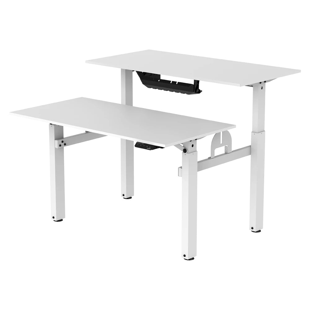 Acteck Ergo Desk V2 ED727 Blanco, Derecho, Forma rectangular, Aglomerado de madera