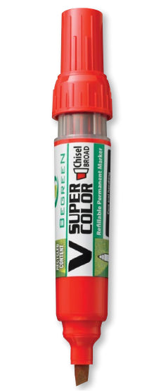 Pilot VSCB marcador permanente Punta de cincel Negro