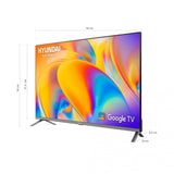 Hyundai HYLED4023GIM Televisor 101.6 cm (40") Full HD Smart TV Wifi Plata, 1920 x 1080 Pixeles
