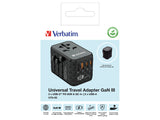 Adaptador Verbatim Universal de viaje UTA-05 GaN III 65 W