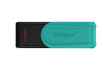 Kingston Technology 128GB Portable USB 3.2 Gen 1 DataTraveler Exodia S (Black/Turquoise) Memoria Flash 128 GB USB tipo A 3.2 Gen 1 (3.1 Gen 1) Si