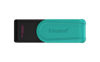 Kingston Technology 128GB Portable USB 3.2 Gen 1 DataTraveler Exodia S (Black/Turquoise) Memoria Flash 128 GB USB tipo A 3.2 Gen 1 (3.1 Gen 1) Si