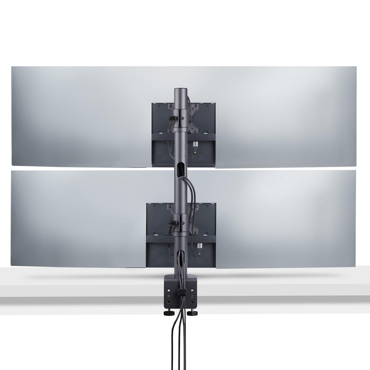 StarTech.com Soporte de Sobremesa para Dos Monitores Apilados Verticalmente de 49" 16:9 o 32:9 - Capacidad de Carga