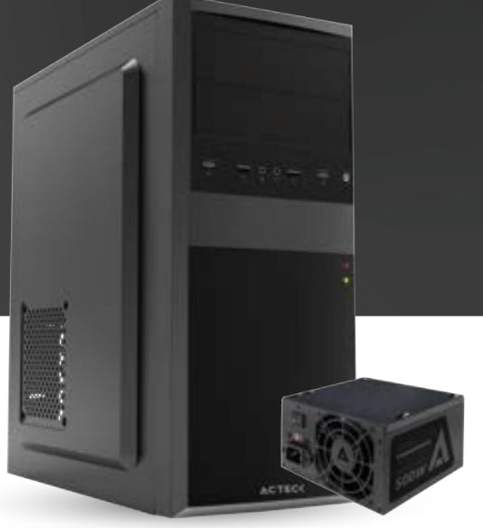 Acteck AC-935685 carcasa de ordenador Midi Tower Negro 500 W