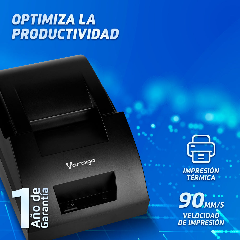 Vorago MNP-158 impresora de recibos 203 x 203 DPI Alámbrico Térmico