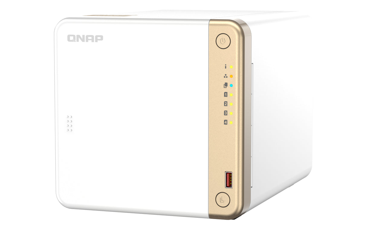 QNAP TS-462-4G Servidor 0 GB Serial ATA III 3.5,M.2,2.5 cm (3.5,M.2,2.5") 2