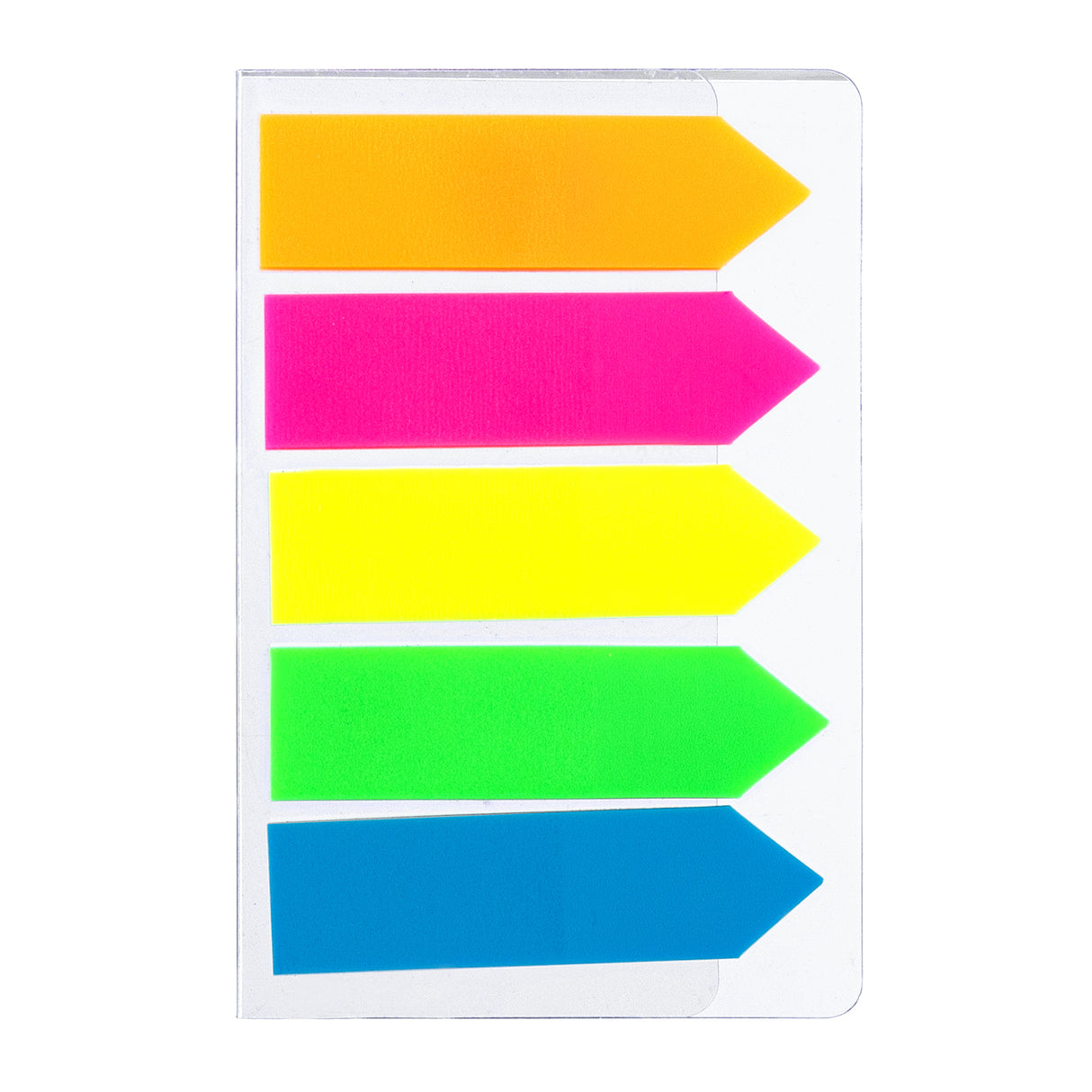 Deli EA10602 pestaña autoadhesiva 100 hojas Azul, Verde, Naranja, Rosa, Amarillo, Etiqueta en blanco