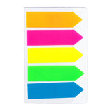Deli EA10602 pestaña autoadhesiva 100 hojas Azul, Verde, Naranja, Rosa, Amarillo, Etiqueta en blanco