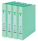 Techmakro KITCARP4-1VD carpeta de cartón Carta Verde, Anillo redondo, Almacenamiento, Cloruro de polivinilo (PVC)