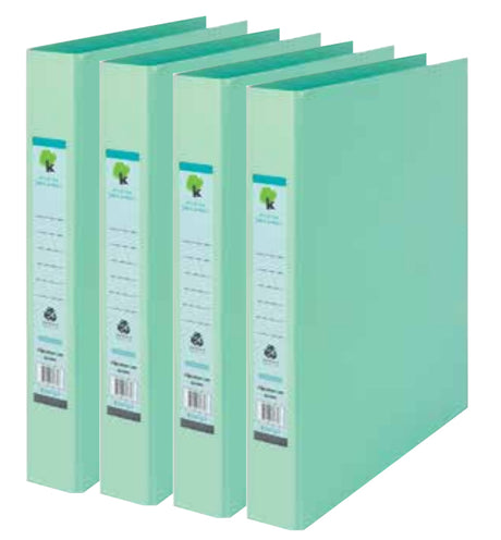 Techmakro KITCARP4-1VD carpeta de cartón Carta Verde, Anillo redondo, Almacenamiento, Cloruro de polivinilo (PVC)
