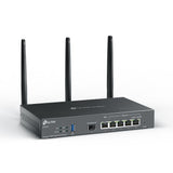 TP-Link Omada ER706W router inalámbrico Gigabit Ethernet Doble banda (2,4 GHz / 5 GHz) Negro, Enrutador de escritorio / poste