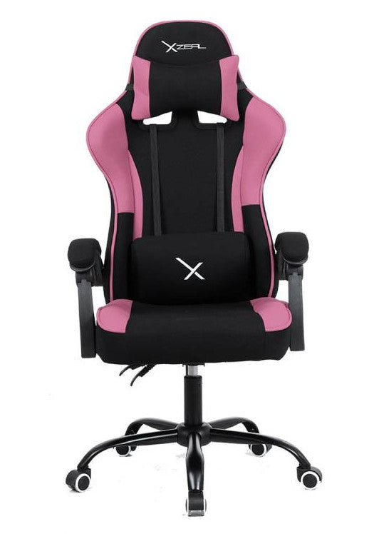 Sillas Gamer Negro/ Rosa X20, Tela Autom