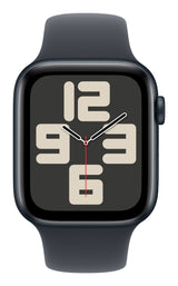 Apple Watch SE GPS 44mm Midnight Aluminium Case with Midnight Sport Band - M/L