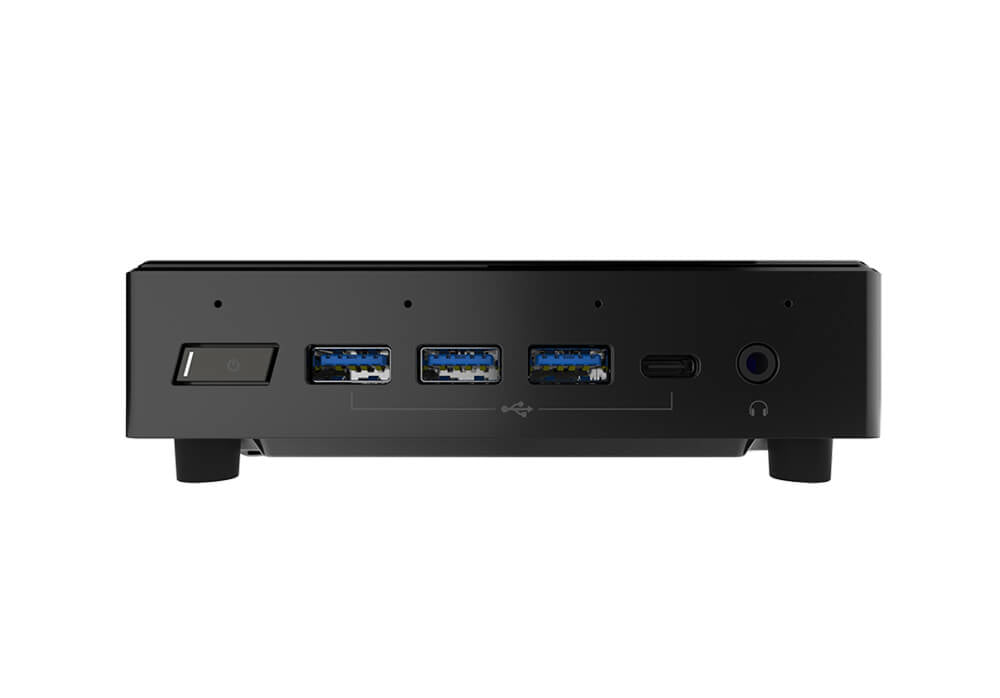 ECS LIVA Z3 Intel® Celeron® N N4500 4 GB DDR4-SDRAM 64 GB eMMC Windows 11 Pro Mini PC Negro, 1.1 GHz