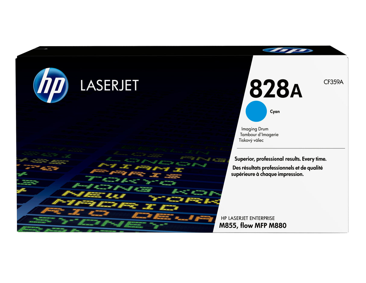 HP Tambor de imágenes LaserJet HP 828A cian Cartucho de Tinta 1 pieza(s) Cian 15 % Japón
