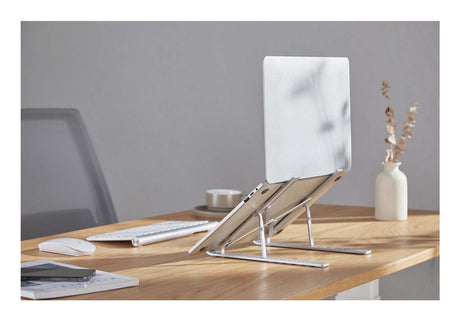 Manhattan 462600 Laptop Soporte para ordenador portátil Aluminio Aluminio, Silicona, Acero 39,6 cm (15.6")