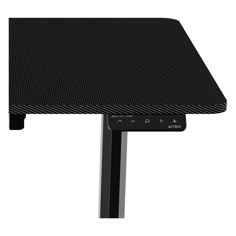 Acteck AC-937290 escritorio para computadora Negro, Derecho, Forma rectangular, Aglomerado de madera