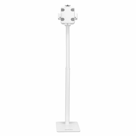 Manhattan Soporte de suelo antirrobo para tablet e iPad, universal, rotación 360°, inclinación +20° a −110°, bloqueable, para tablets de 7,9" a 11", altura ajustable, color blanco soportes Tablet/UMPC Interior Plástico, Acero Blanco