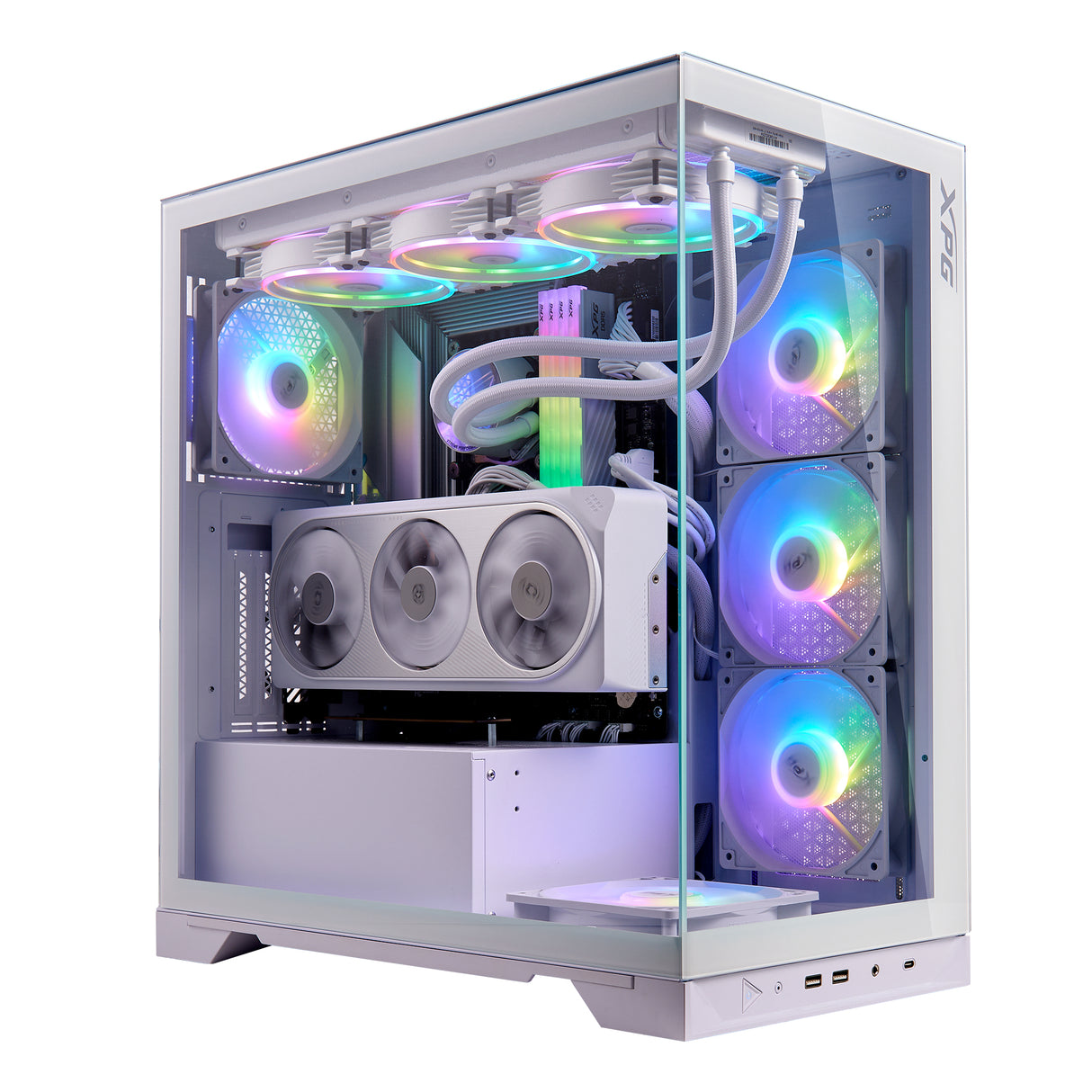 XPG INVADER X Torre Media Blanca carcasas ordenador SPCC Midi Tower PC Blanco