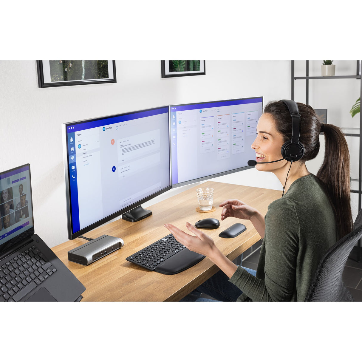 Kensington Ratón inalámbrico dual SureTrack Ratón Inalámbrico RF Wireless + Bluetooth 3 Negro