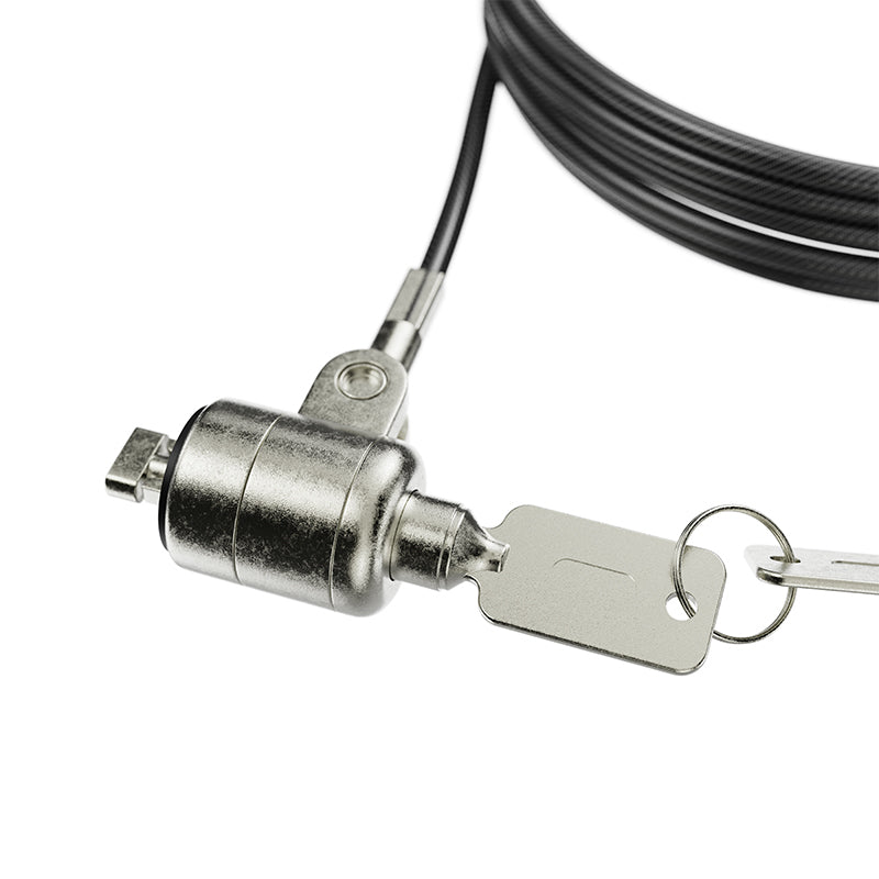 Klip Xtreme Bolt K cable antirrobo Negro, Plata 2 m, Kensington, Llave, Acero galvanizado