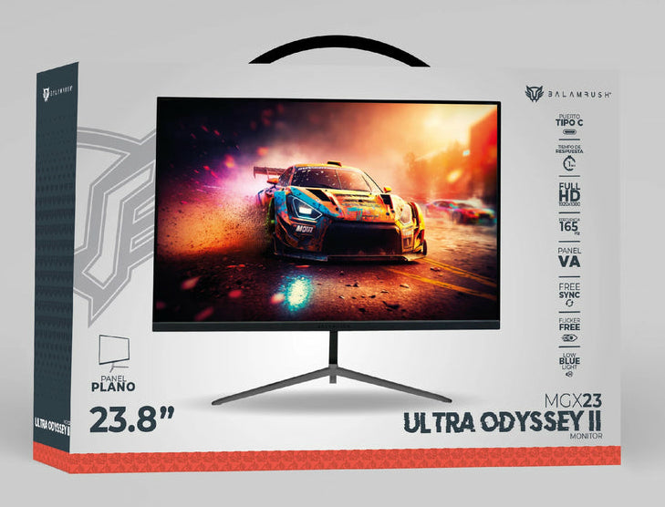 Monitor Gamer Balam Rush Ultra Odyssey II MGX23, 23.8” LED, Full HD, 165Hz, FreeSync, HDMI, Negro, Alta Velocidad y Flui