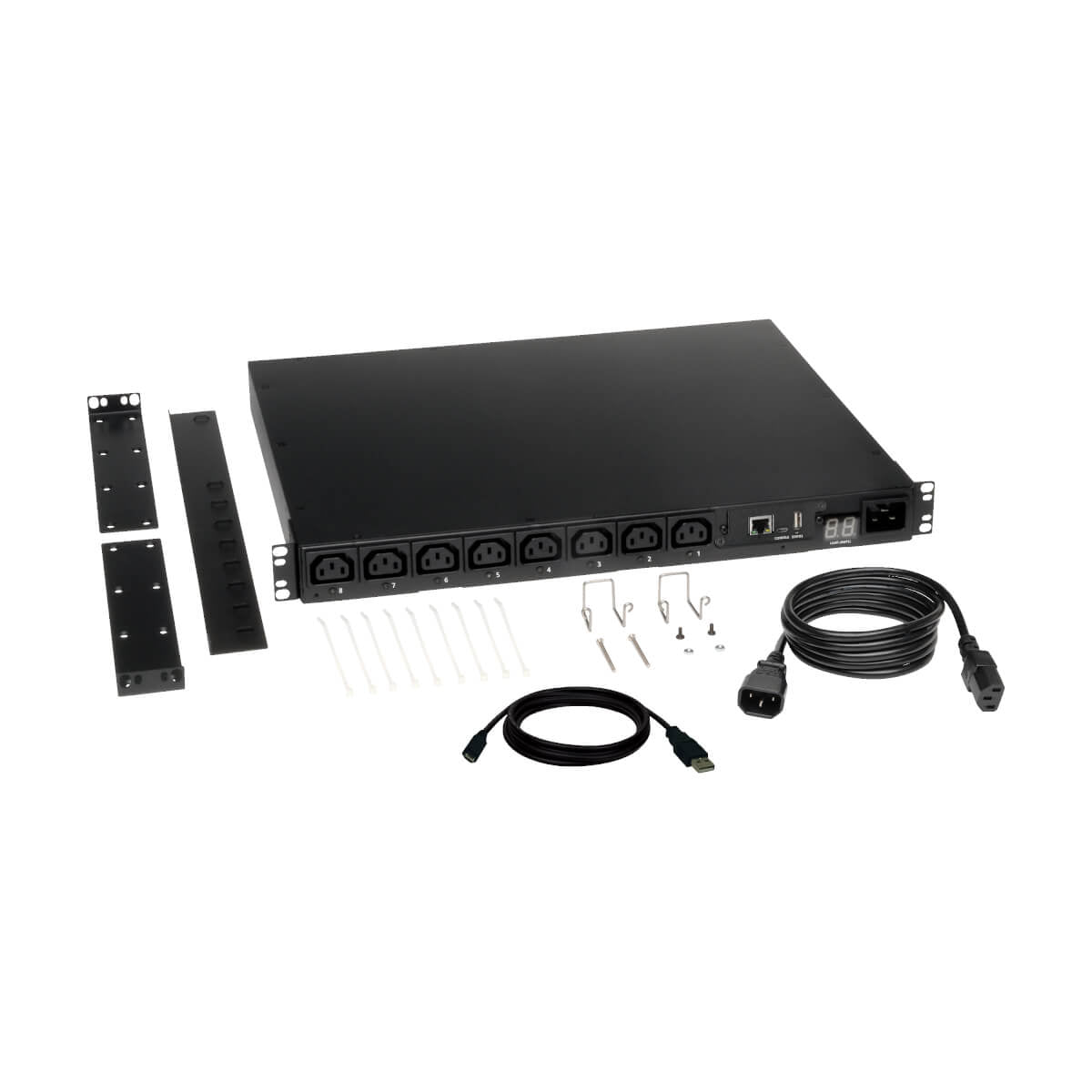 Tripp Lite PDUMH15HVNET PDU Monofásico Controlable de 2.3 ~ 2.9kW con interfaz de red de Plataforma LX, 200V ~ 240V (8 C