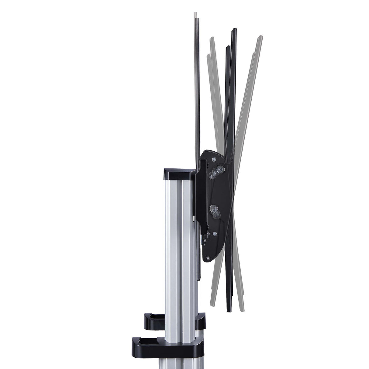 StarTech.com Carrito Soporte Móvil con Ruedas para TV de Pantalla Plana de 60 a 100 Pulgadas o 100kg - Soporte Rodante A