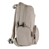 Perfect Choice Petalia mochila Mochila casual Beige Poliéster, Ciudad, Mujer, Compartimento del portátil