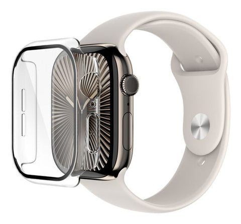 BUMPER+PROTECTOR P/WATCH S10 46MM TRANSP