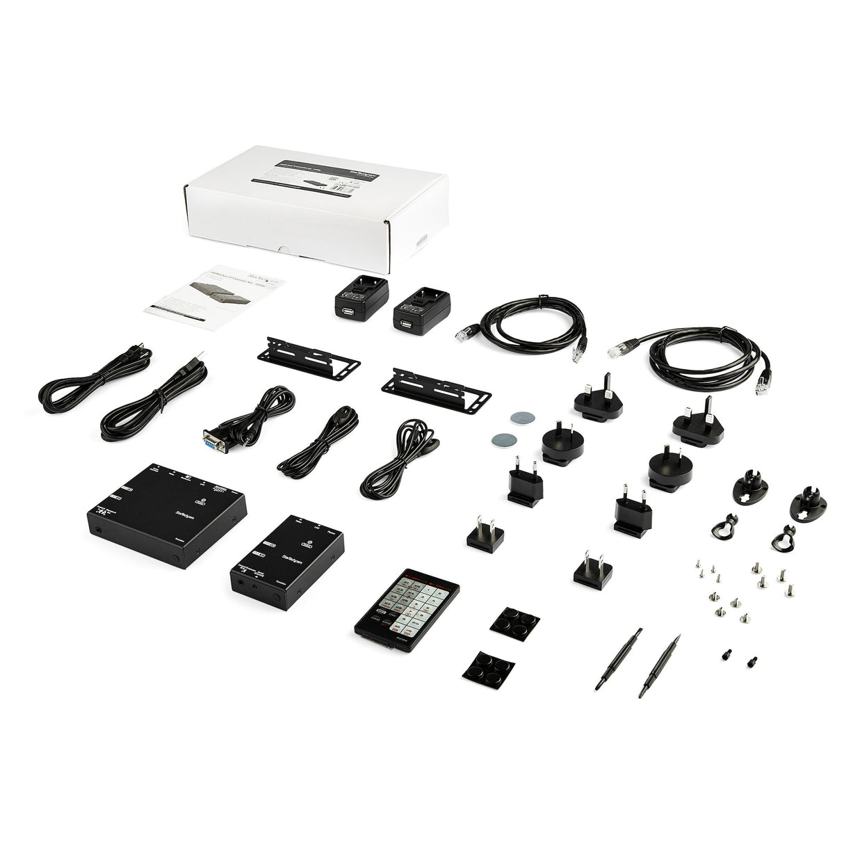 StarTech.com Juego de Extensor HDMI por IP con Compresión Avanzada audio/vídeo extendedores Transmisor y receptor de señales AV 1920 x 100 Pixeles Cat5e, Cat6 15 m