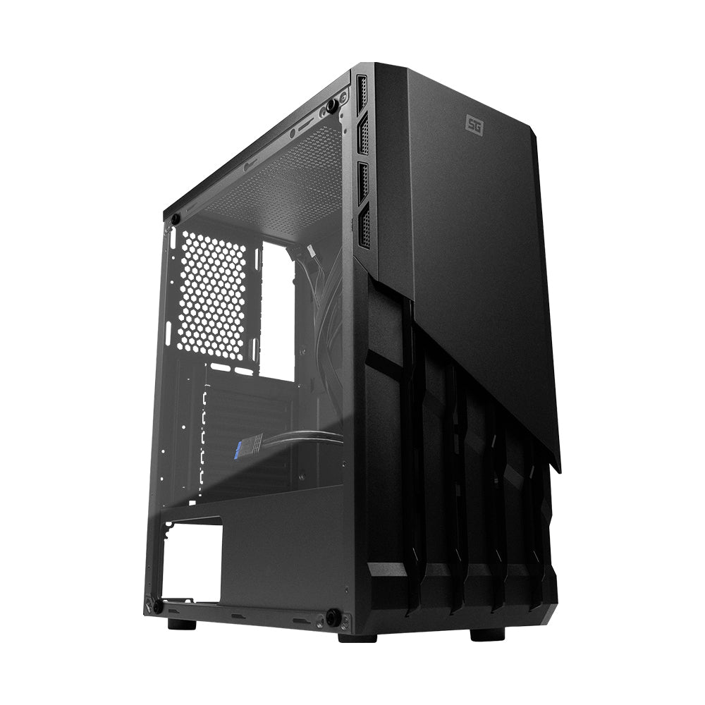 Vorago CSG-530 gabinete de computadora Tower Negro, ATX, ITX, Micro ATX