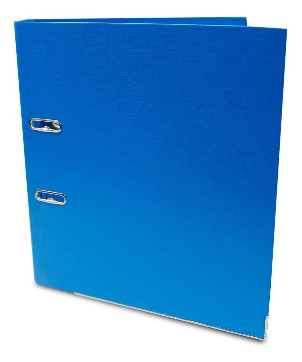 Techmakro KITCARP4AZ carpeta Cartón, Cloruro de polivinilo (PVC) Azul Carta, Folder de archivo convencional, Mate, 650 h