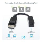StarTech.com Cable de 15cm DisplayPort a Mini DisplayPort - de Vídeo 4K x 2K UHD - Cable de Extensión DP a mDP 1.2 Cable Derecho Derecho Níquel 1.2