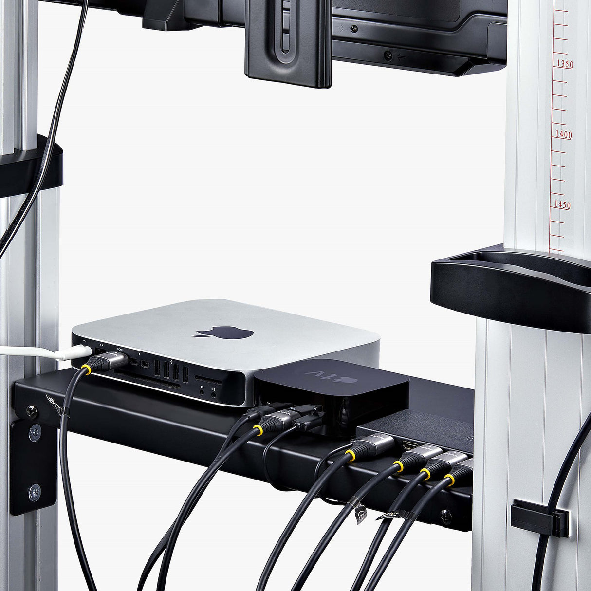 StarTech.com Carrito Soporte Móvil con Ruedas para TV de Pantalla Plana de 60 a 100 Pulgadas o 100kg - Soporte Rodante A
